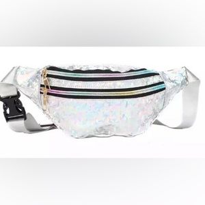 Holographic Silver Fanny Pack